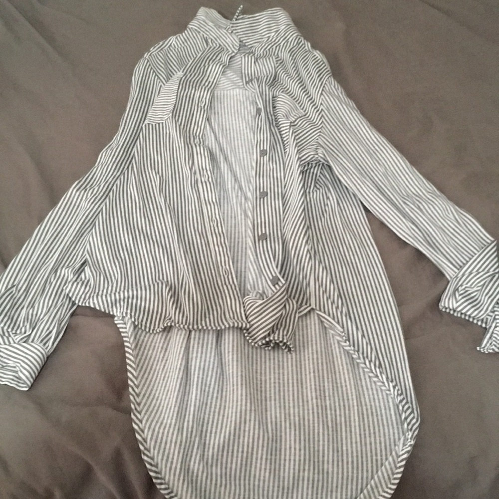 Eden and Olivia long sleeve button down